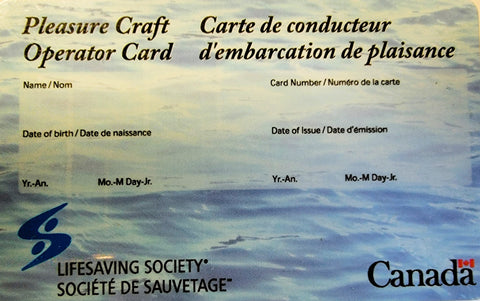 Pleasure Craft Operator Card Replacement