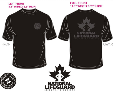 2018 Manitoba Lifeguard Championships T-Shirt (Black NL Logo)